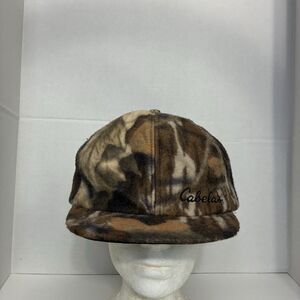 Cabela’s Camo Fleece Hunting Cap Winter Hat Lined Adjustable